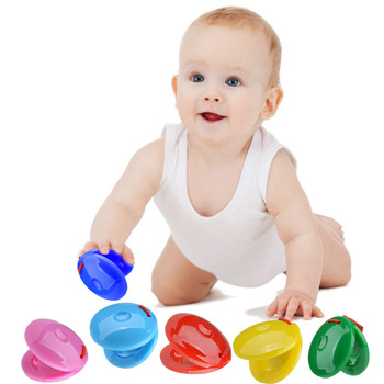 24Pcs Kids Musical Instrument Toy Finger Castanets Mini Castanet Bulk Musical Instrument Percussion Children Early Education Toy